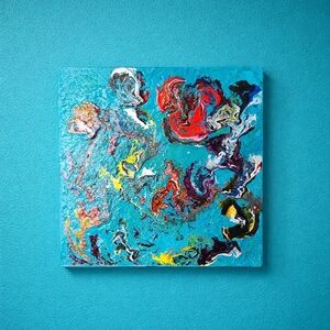 Abstract Multicolor Canvas Art